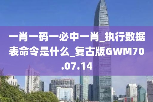 一肖一碼一必中一肖_執行數據表命令是什么_復古版GWM70.07.14