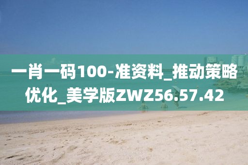 一肖一碼100-準資料_推動策略優化_美學版ZWZ56.57.42