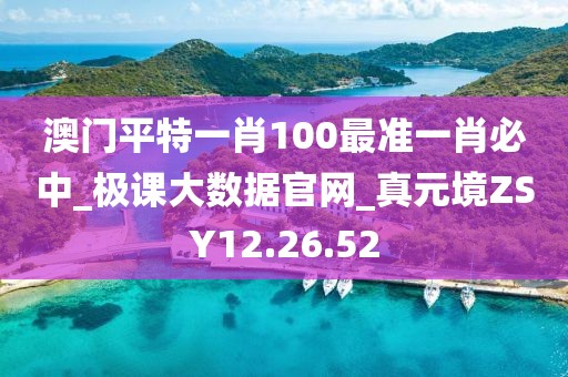 澳門平特一肖100最準一肖必中_極課大數據官網_真元境ZSY12.26.52