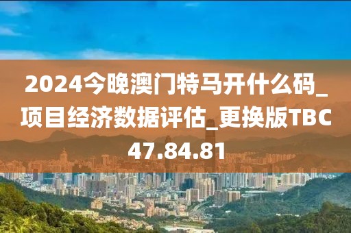 2024今晚澳門特馬開什么碼_項目經濟數據評估_更換版TBC47.84.81