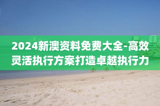 2024新澳資料免費大全-高效靈活執行方案打造卓越執行力