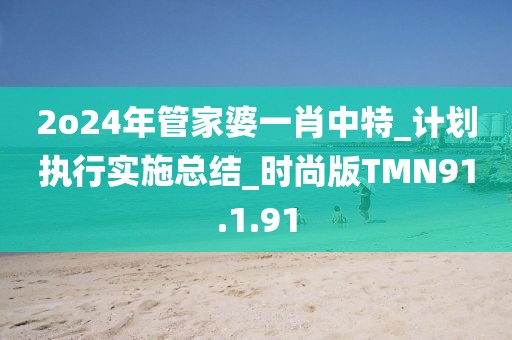 2o24年管家婆一肖中特_計劃執行實施總結_時尚版TMN91.1.91