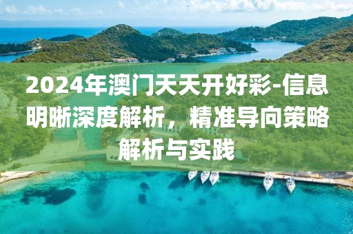 2024年澳門天天開好彩-信息明晰深度解析，精準導向策略解析與實踐