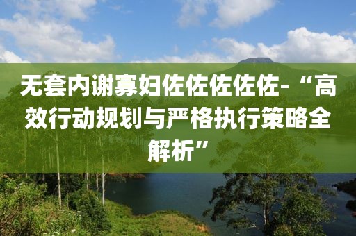無套內謝寡婦佐佐佐佐佐-“高效行動規劃與嚴格執行策略全解析”