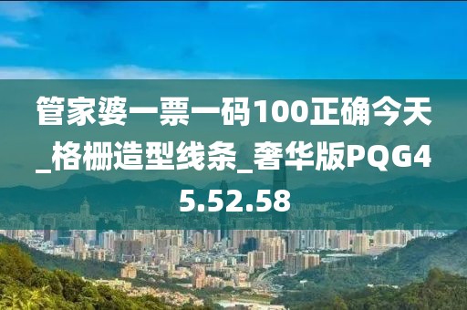 管家婆一票一碼100正確今天_格柵造型線條_奢華版PQG45.52.58