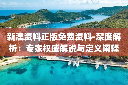 新澳資料正版免費資料-深度解析：專家權威解說與定義闡釋