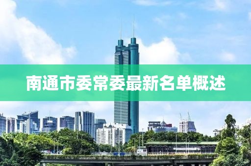 南通市委常委最新名單概述