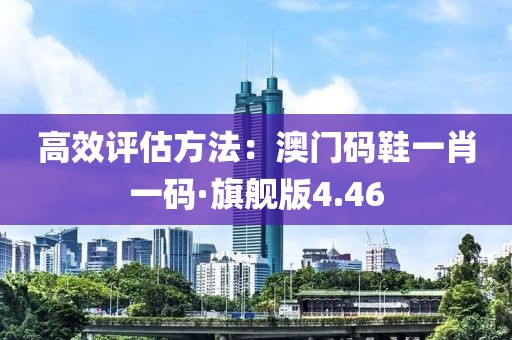 高效評估方法：澳門碼鞋一肖一碼·旗艦版4.46