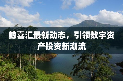 鯨喜匯最新動態，引領數字資產投資新潮流