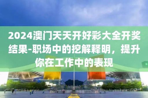 2024澳門天天開好彩大全開獎結果-職場中的挖解釋明，提升你在工作中的表現