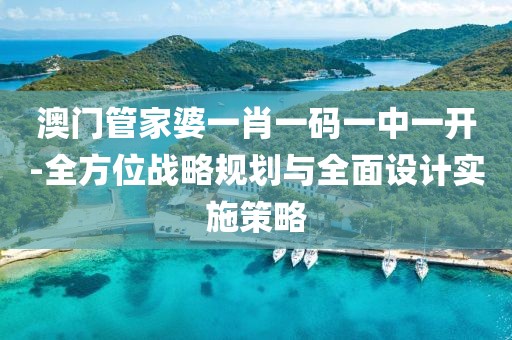澳門管家婆一肖一碼一中一開-全方位戰略規劃與全面設計實施策略