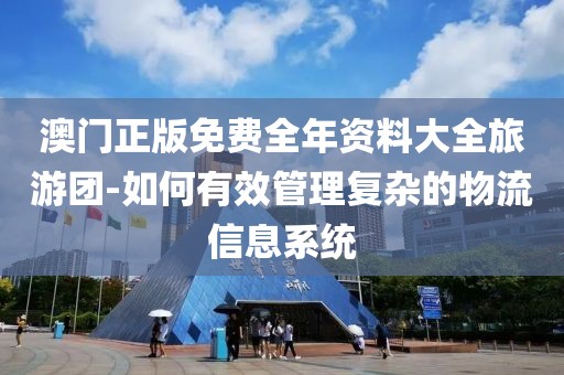 澳門正版免費全年資料大全旅游團-如何有效管理復雜的物流信息系統