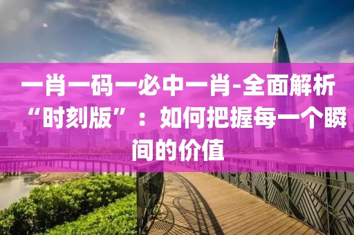一肖一碼一必中一肖-全面解析“時刻版”：如何把握每一個瞬間的價值