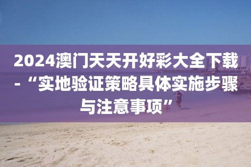 2024澳門天天開好彩大全下載-“實地驗證策略具體實施步驟與注意事項”