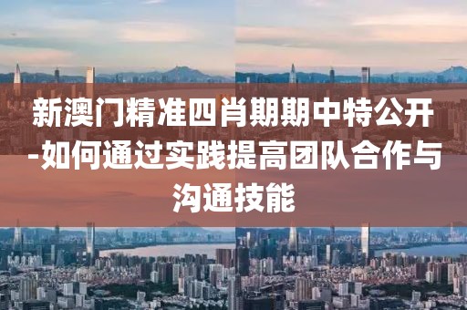 新澳門精準四肖期期中特公開-如何通過實踐提高團隊合作與溝通技能