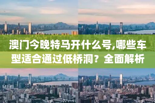 澳門今晚特馬開什么號,哪些車型適合通過低橋洞？全面解析