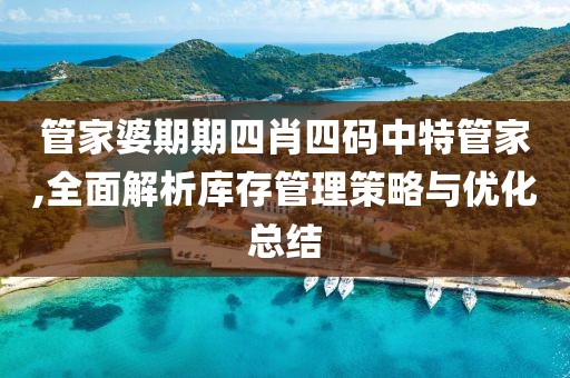 管家婆期期四肖四碼中特管家,全面解析庫存管理策略與優化總結