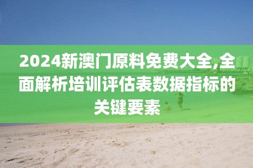 2024新澳門原料免費大全,全面解析培訓評估表數據指標的關鍵要素