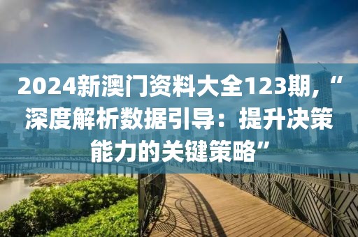 2024新澳門資料大全123期,“深度解析數據引導：提升決策能力的關鍵策略”
