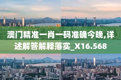 澳門精準一肖一碼準確今晚,詳述解答解釋落實_X16.568