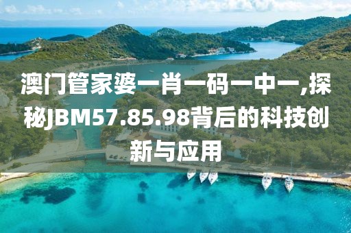 澳門管家婆一肖一碼一中一,探秘JBM57.85.98背后的科技創新與應用