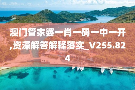 澳門管家婆一肖一碼一中一開,資深解答解釋落實_V255.824