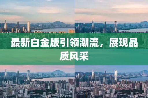 最新白金版引領潮流，展現品質風采
