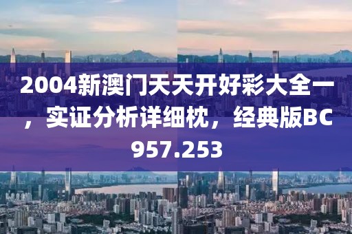 2004新澳門天天開好彩大全一，實證分析詳細枕，經典版BC957.253