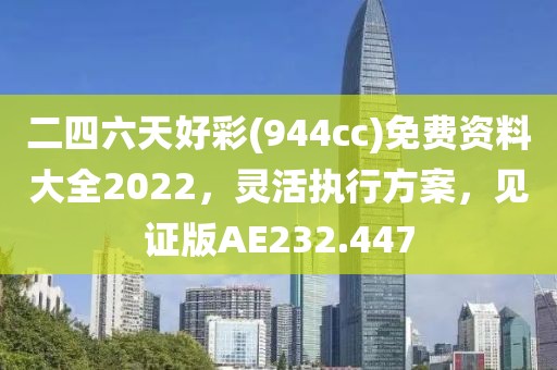 二四六天好彩(944cc)免費資料大全2022，靈活執行方案，見證版AE232.447
