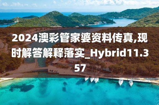 2024澳彩管家婆資料傳真,現時解答解釋落實_Hybrid11.357