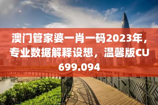 澳門管家婆一肖一碼2023年，專業數據解釋設想，溫馨版CU699.094