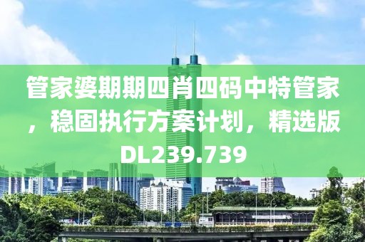 管家婆期期四肖四碼中特管家，穩固執行方案計劃，精選版DL239.739