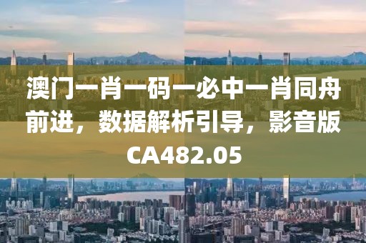 澳門一肖一碼一必中一肖同舟前進，數據解析引導，影音版CA482.05