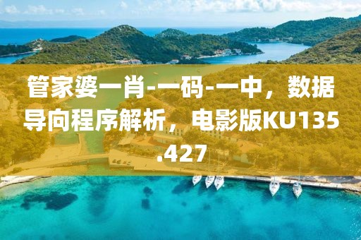 管家婆一肖-一碼-一中，數據導向程序解析，電影版KU135.427