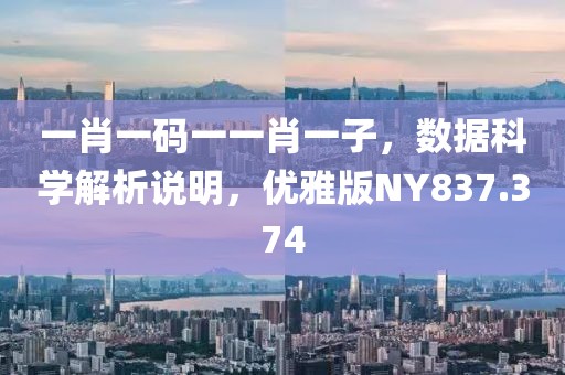 一肖一碼一一肖一子，數據科學解析說明，優雅版NY837.374