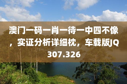 澳門一碼一肖一待一中四不像，實證分析詳細枕，車載版JQ307.326