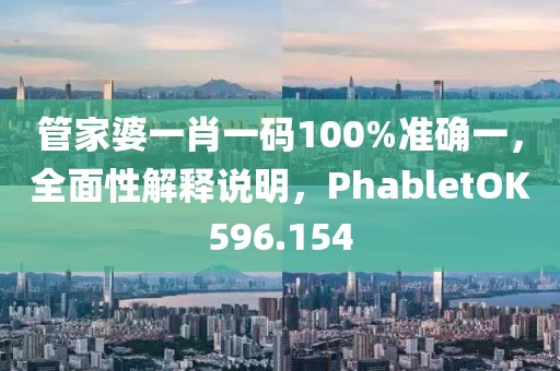 管家婆一肖一碼100%準確一，全面性解釋說明，PhabletOK596.154
