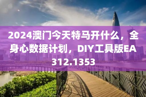 2024澳門今天特馬開什么，全身心數據計劃，DIY工具版EA312.1353