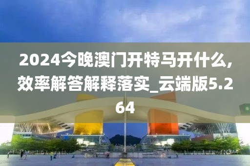 2024今晚澳門開特馬開什么,效率解答解釋落實_云端版5.264
