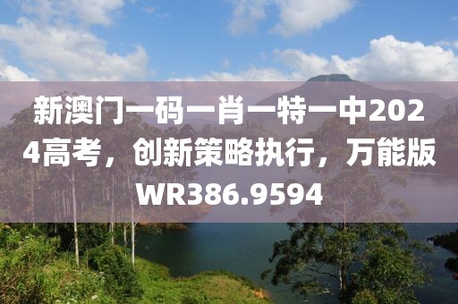 新澳門一碼一肖一特一中2024高考，創新策略執行，萬能版WR386.9594