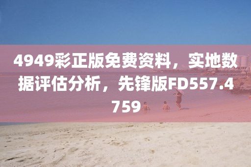 4949彩正版免費資料，實地數據評估分析，先鋒版FD557.4759