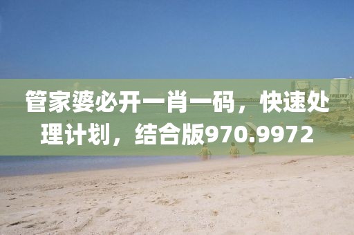 管家婆必開一肖一碼，快速處理計劃，結合版970.9972