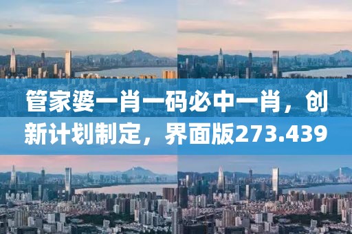 管家婆一肖一碼必中一肖，創新計劃制定，界面版273.439