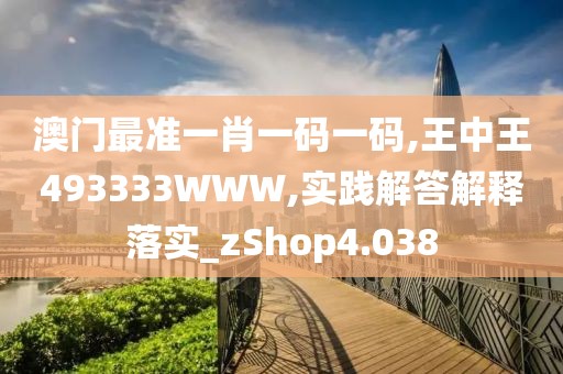 澳門最準一肖一碼一碼,王中王493333WWW,實踐解答解釋落實_zShop4.038