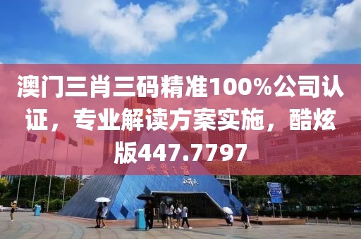 澳門三肖三碼精準100%公司認證，專業解讀方案實施，酷炫版447.7797