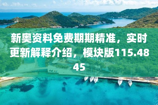 新奧資料免費期期精準，實時更新解釋介紹，模塊版115.4845
