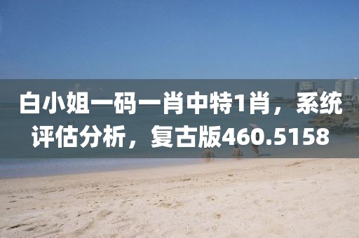 白小姐一碼一肖中特1肖，系統評估分析，復古版460.5158