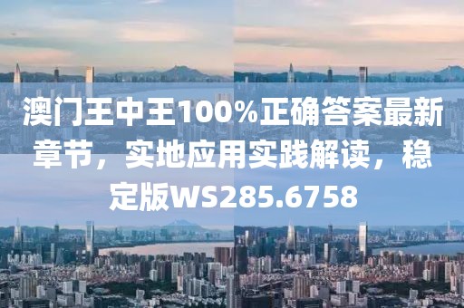 澳門王中王100%正確答案最新章節，實地應用實踐解讀，穩定版WS285.6758