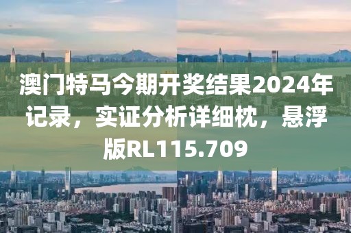 澳門特馬今期開獎結果2024年記錄，實證分析詳細枕，懸浮版RL115.709