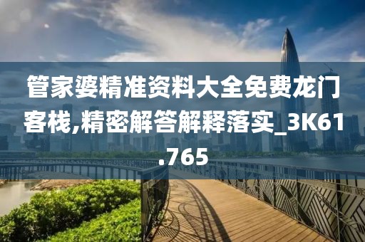管家婆精準資料大全免費龍門客棧,精密解答解釋落實_3K61.765